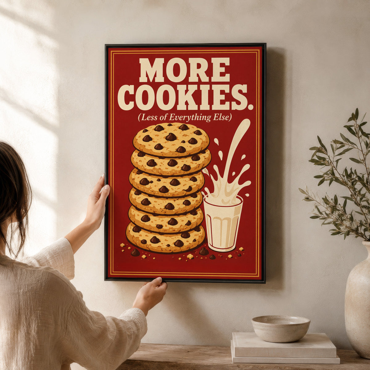 Framed Comfort Food Print Canvas | More Cookies