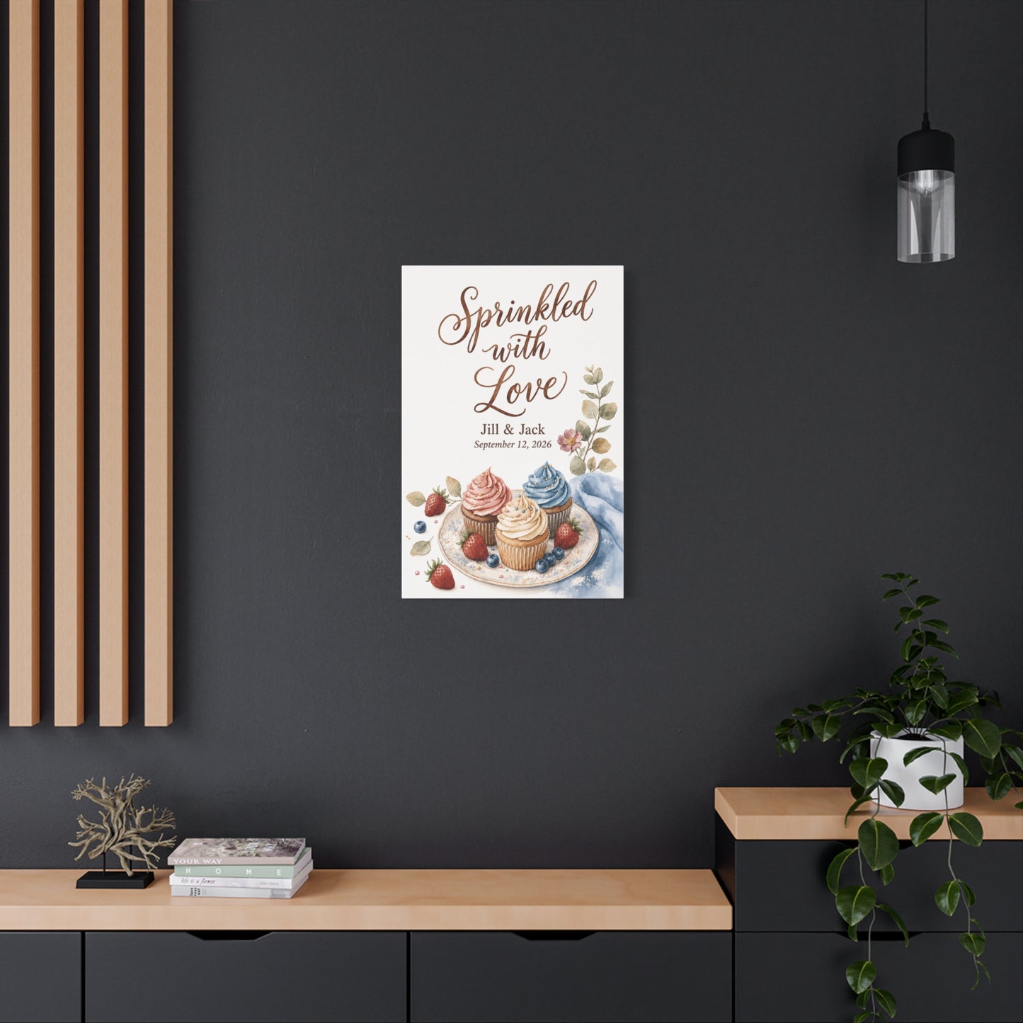 Personalized Wedding Kitchen Wall Art Canvas, Housewarming Gift Home Decor, Custom Couple Name Canvas, Bridal Shower Gift for Couples