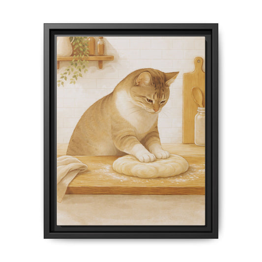 The Baker’s Helper Framed Kitchen Canvas Wall Art