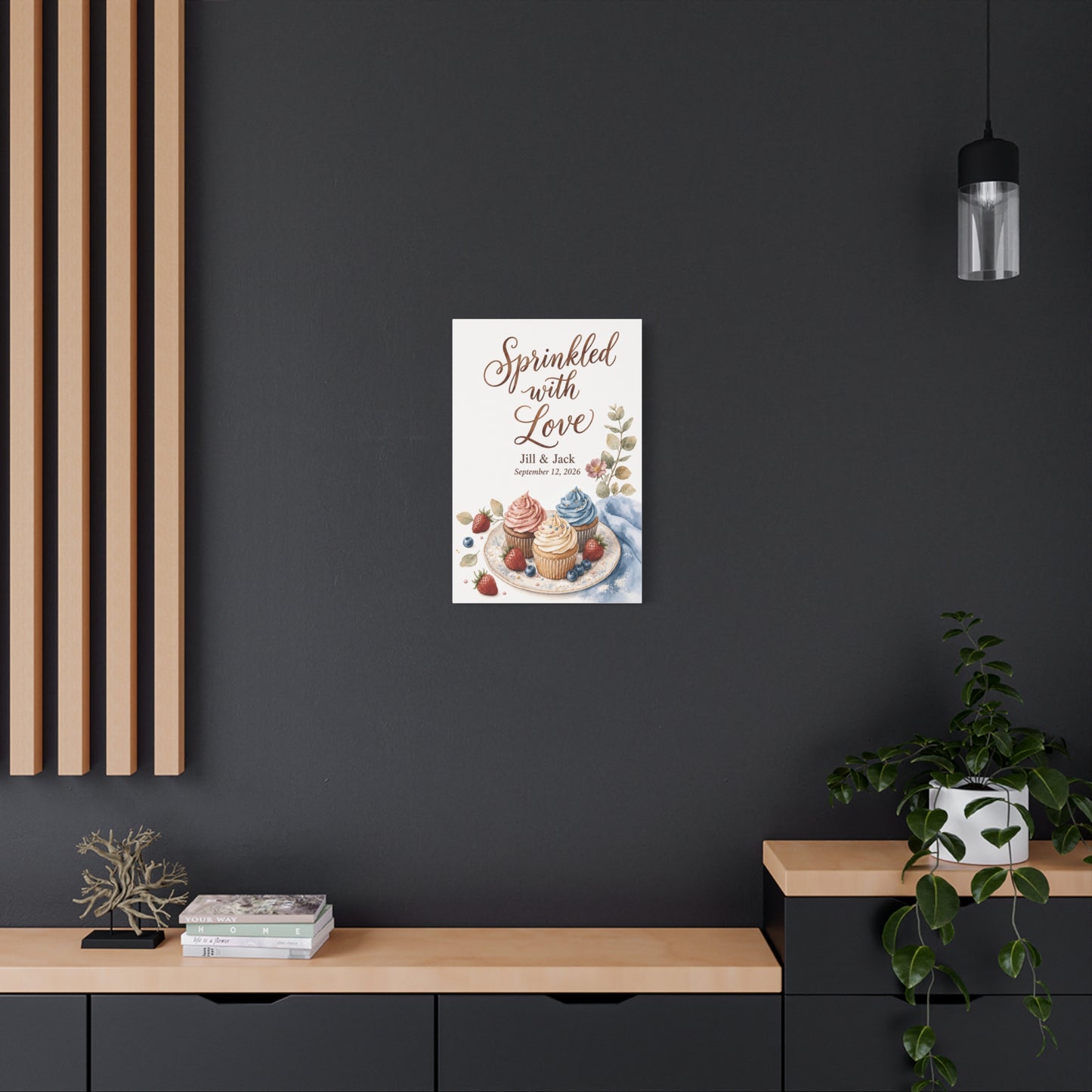 Personalized Wedding Kitchen Wall Art Canvas, Housewarming Gift Home Decor, Custom Couple Name Canvas, Bridal Shower Gift for Couples