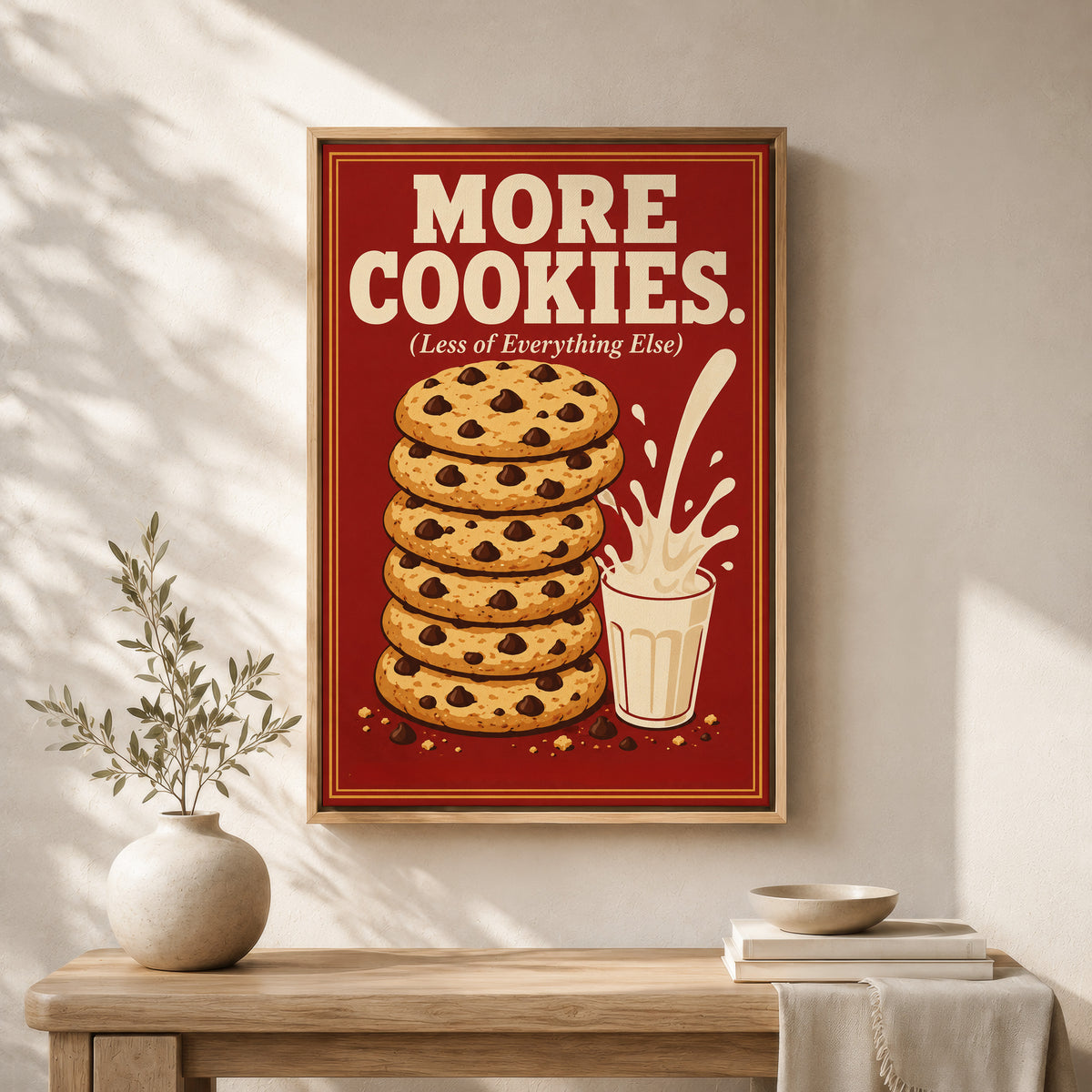 Framed Comfort Food Print Canvas | More Cookies