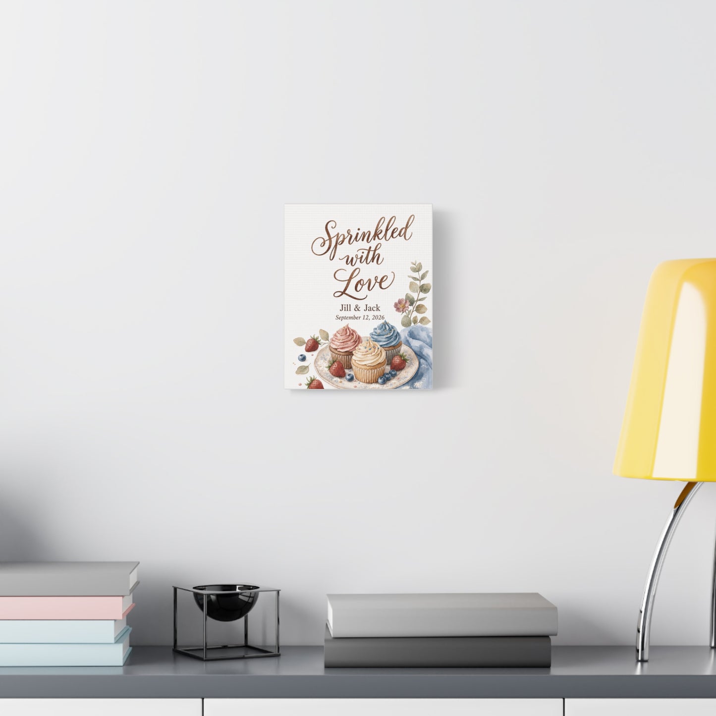 Personalized Wedding Kitchen Wall Art Canvas, Housewarming Gift Home Decor, Custom Couple Name Canvas, Bridal Shower Gift for Couples