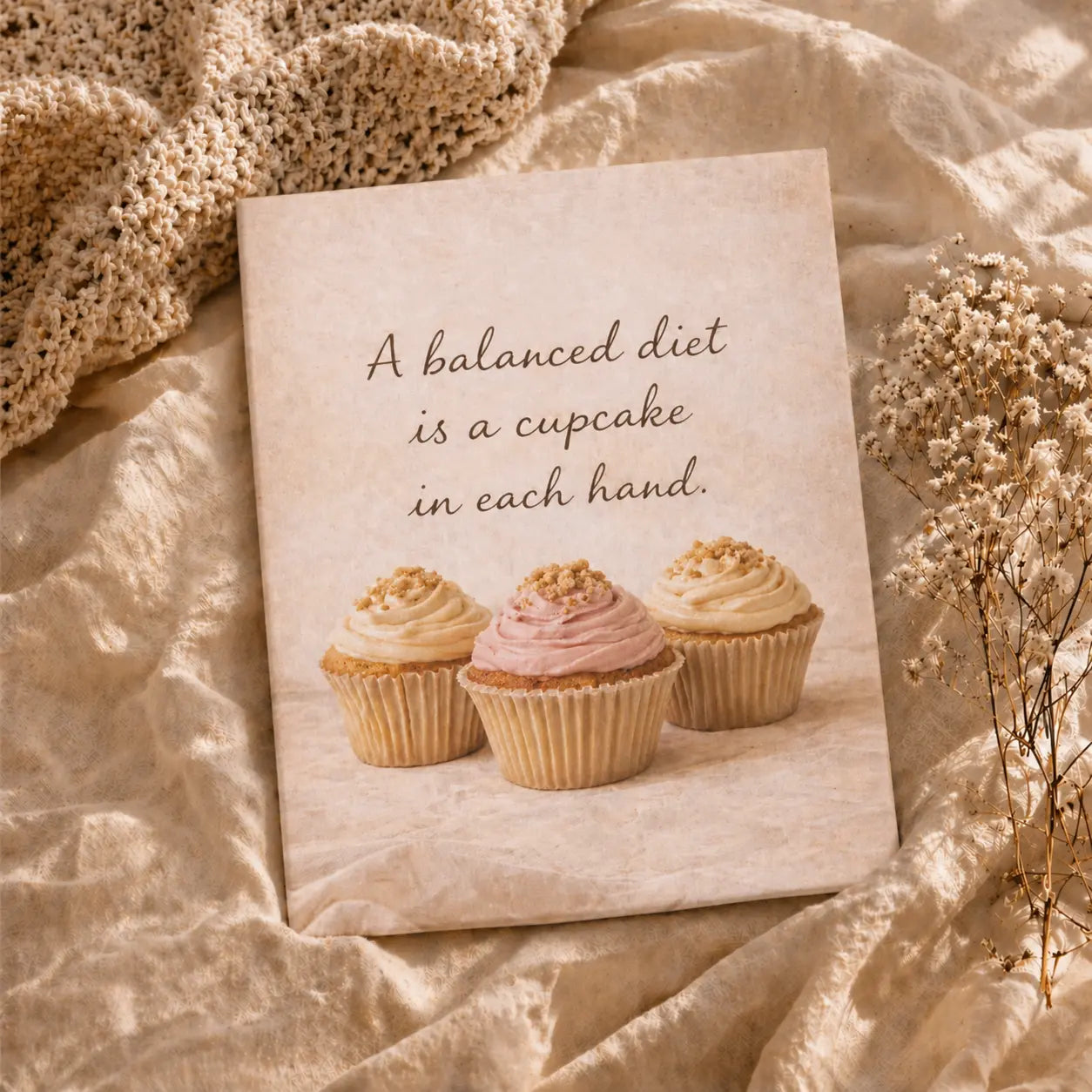 Balanced Diet Cupcake | Kitchen Wall Art Canvas
