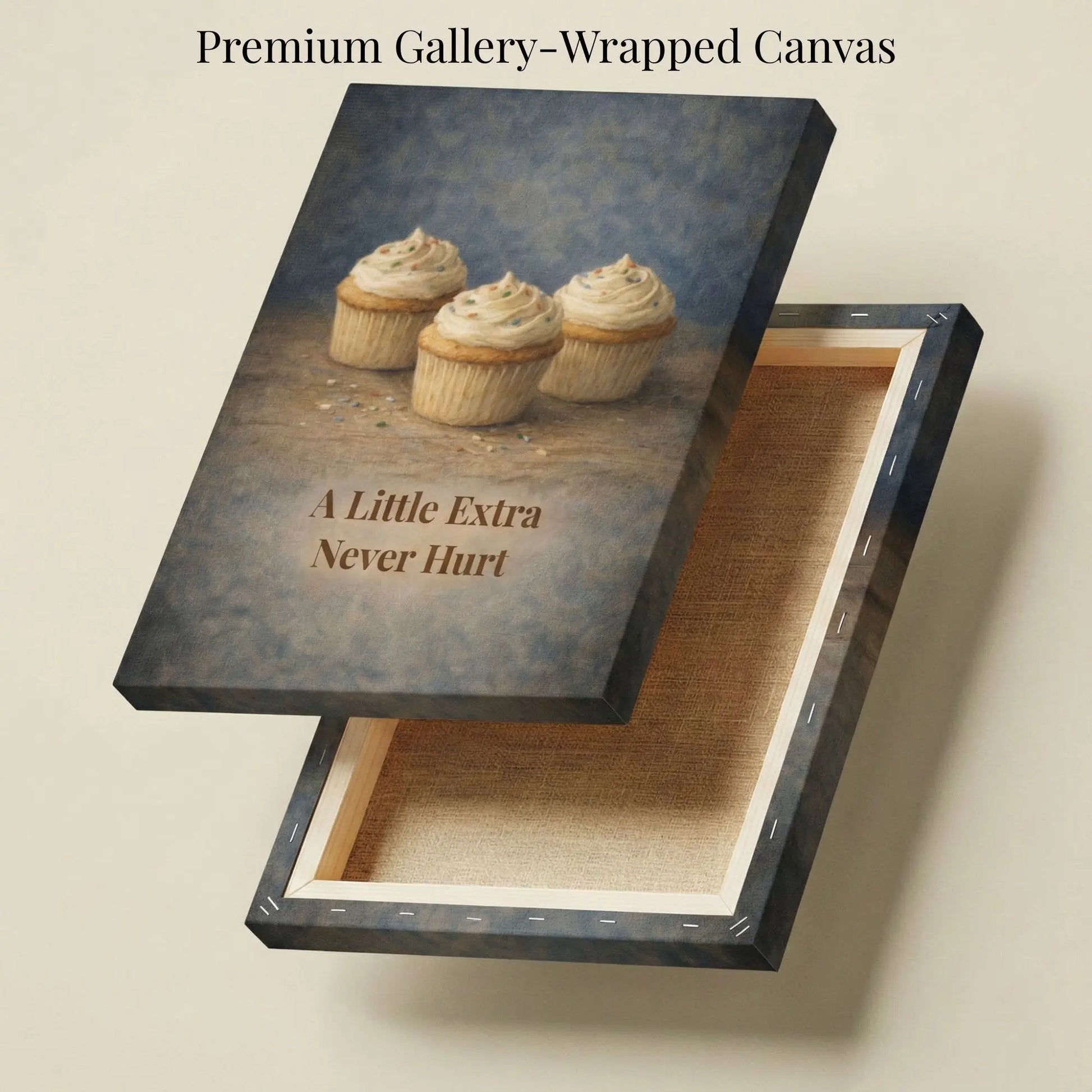 A Little Extra Never Hurt | Kitchen Wall Art Canvas