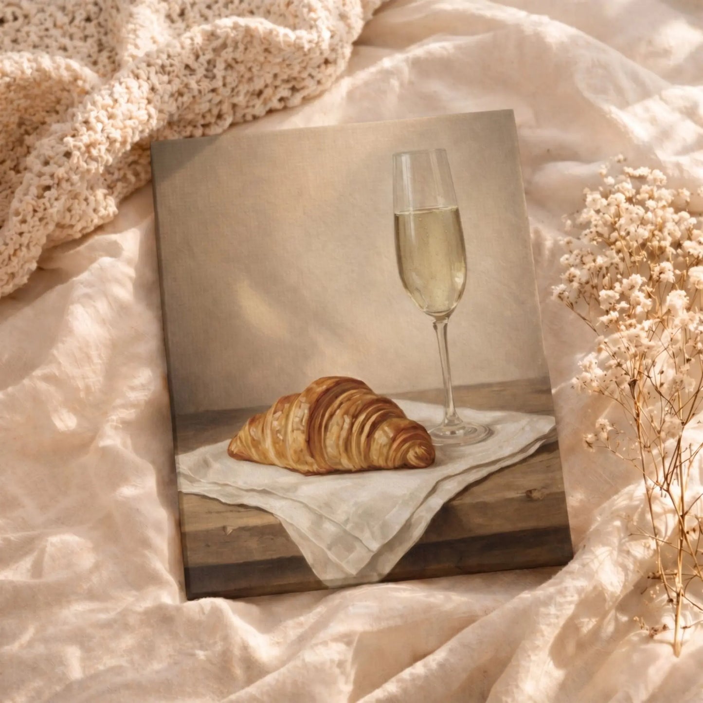 A Quiet Toast | Kitchen Wall Art Canvas