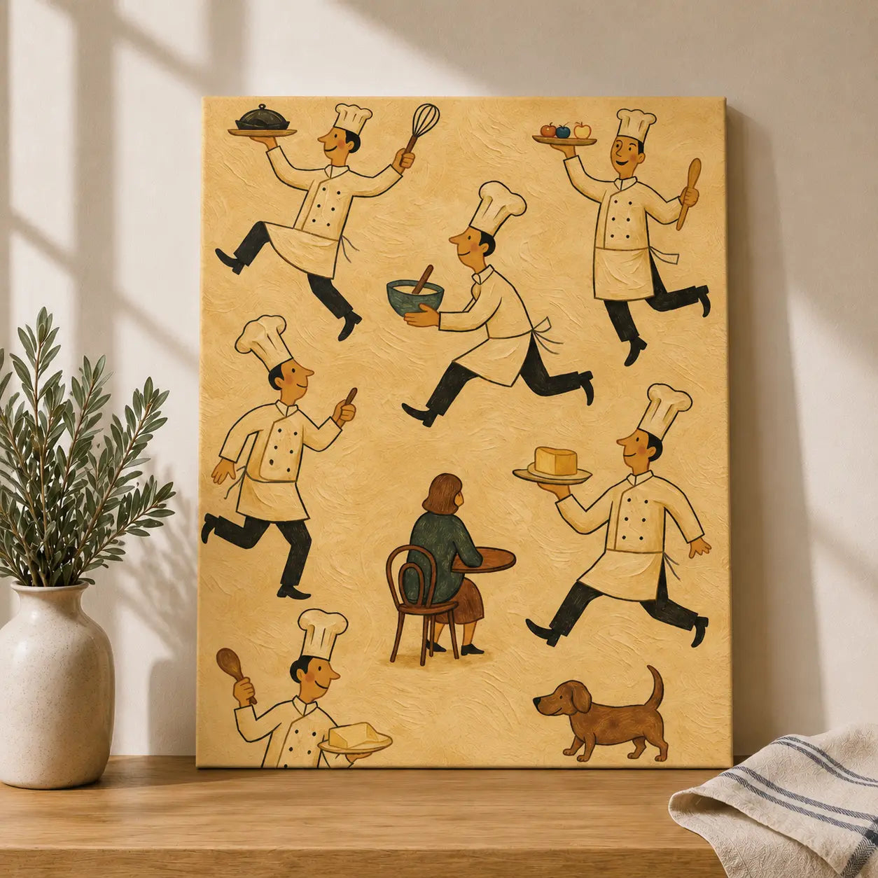 Baker’s Chaos | Kitchen Wall Art Canvas
