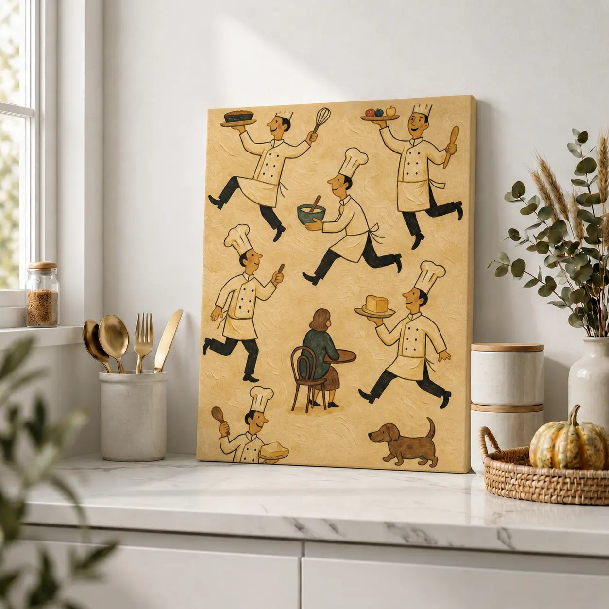 Baker’s Chaos | Kitchen Wall Art Canvas