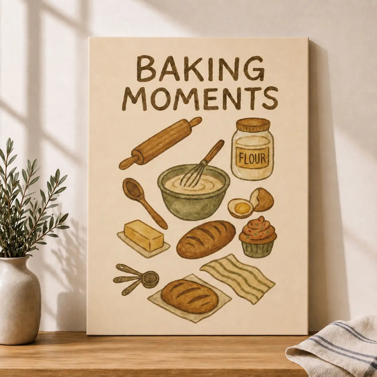 Baking Moments | Kitchen Wall Art Canvas