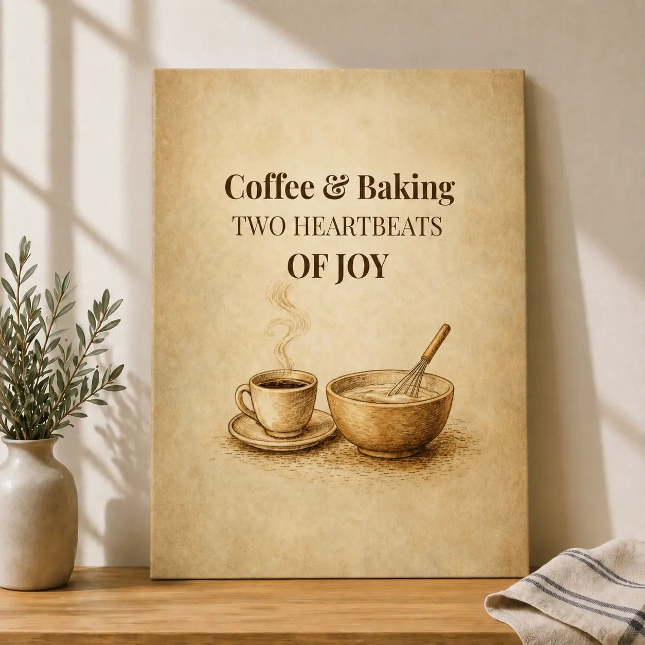Coffee & Baking | Kitchen Wall Art Canvas