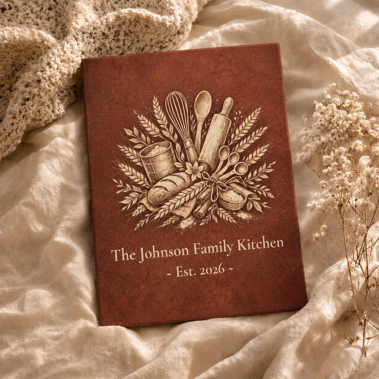 Personalized Kitchen Wall Art | Family Name Canvas Decor