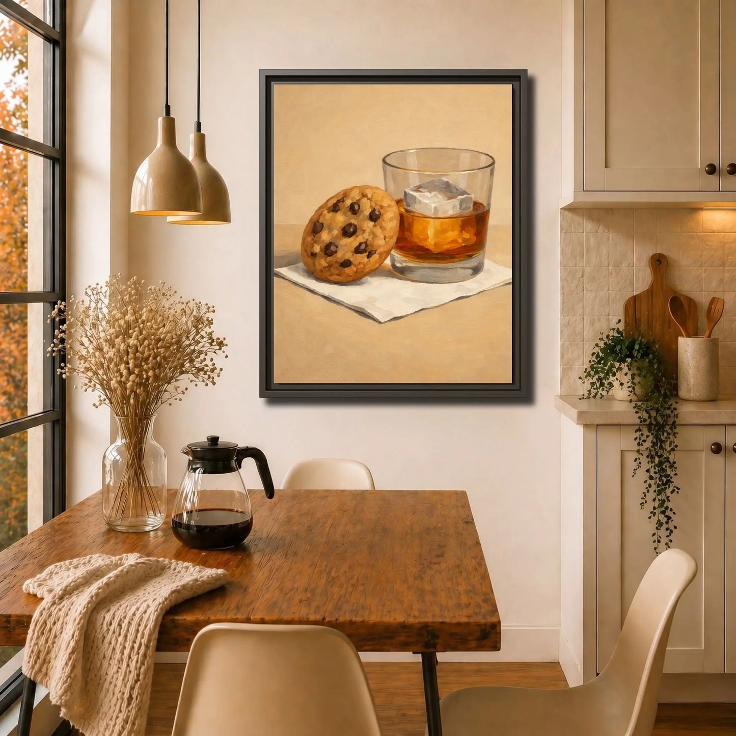 Something Sweet | Framed Kitchen Wall Art Canvas