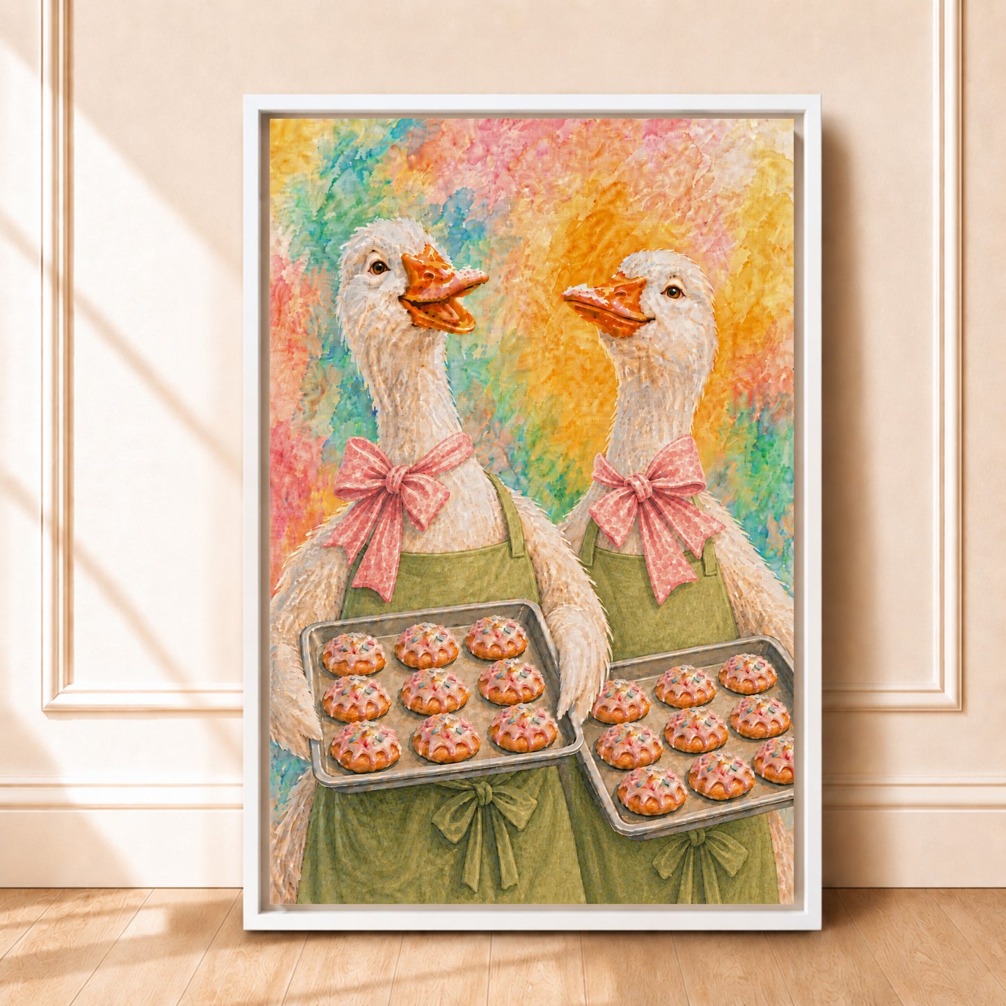 Goose Painting Canvas | Framed Cookie Wall Art