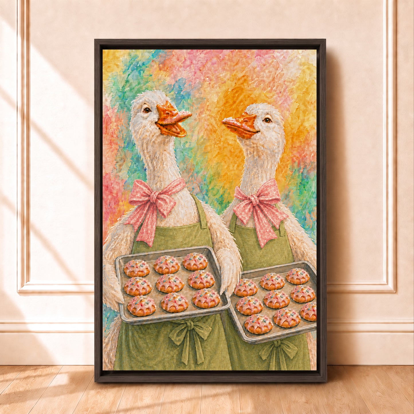 Goose Painting Canvas | Framed Cookie Wall Art