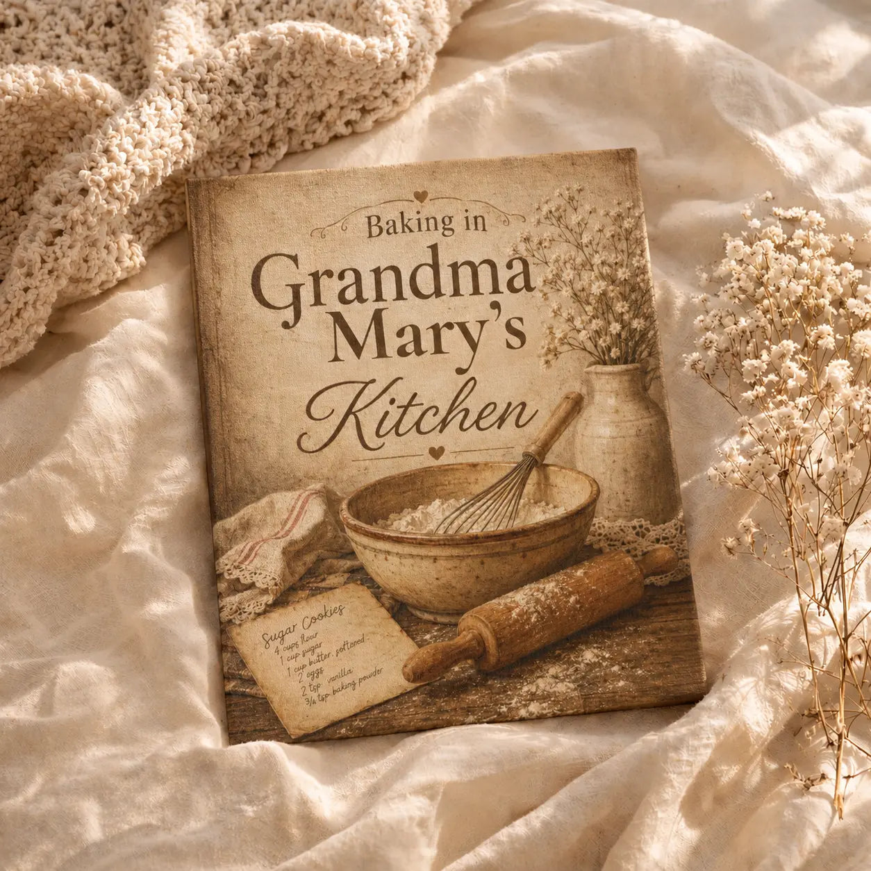 Grandma’s Kitchen | Personalized Kitchen Wall Art Canvas