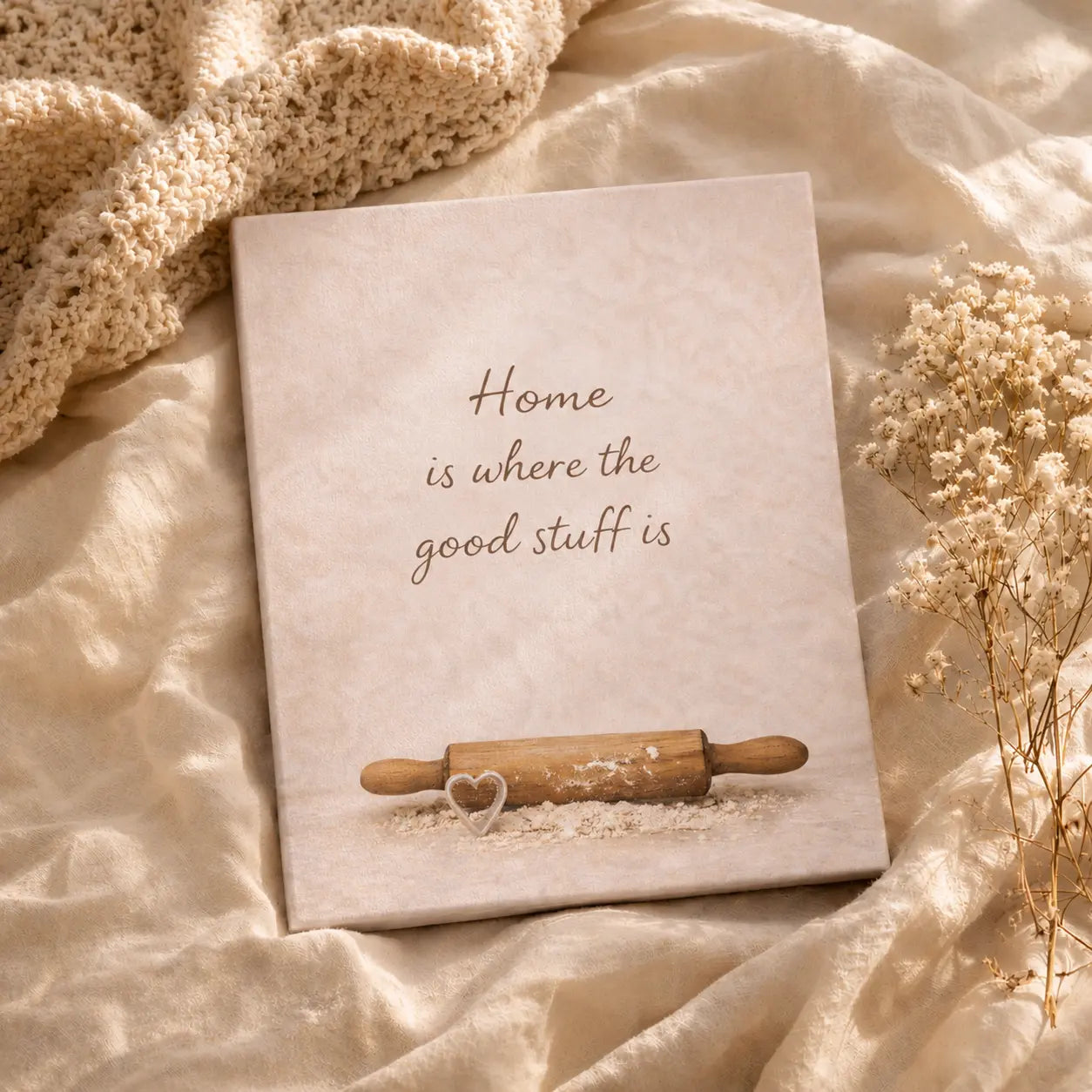 Home Is Where the Good Stuff Is | Kitchen Wall Art Canvas