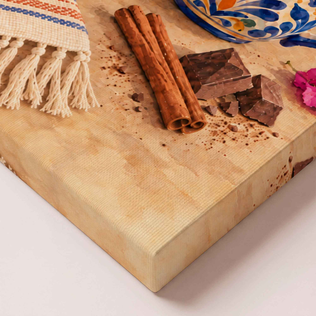 Mexican Wall Art Decor | Churros and Hot Chocolate Canvas