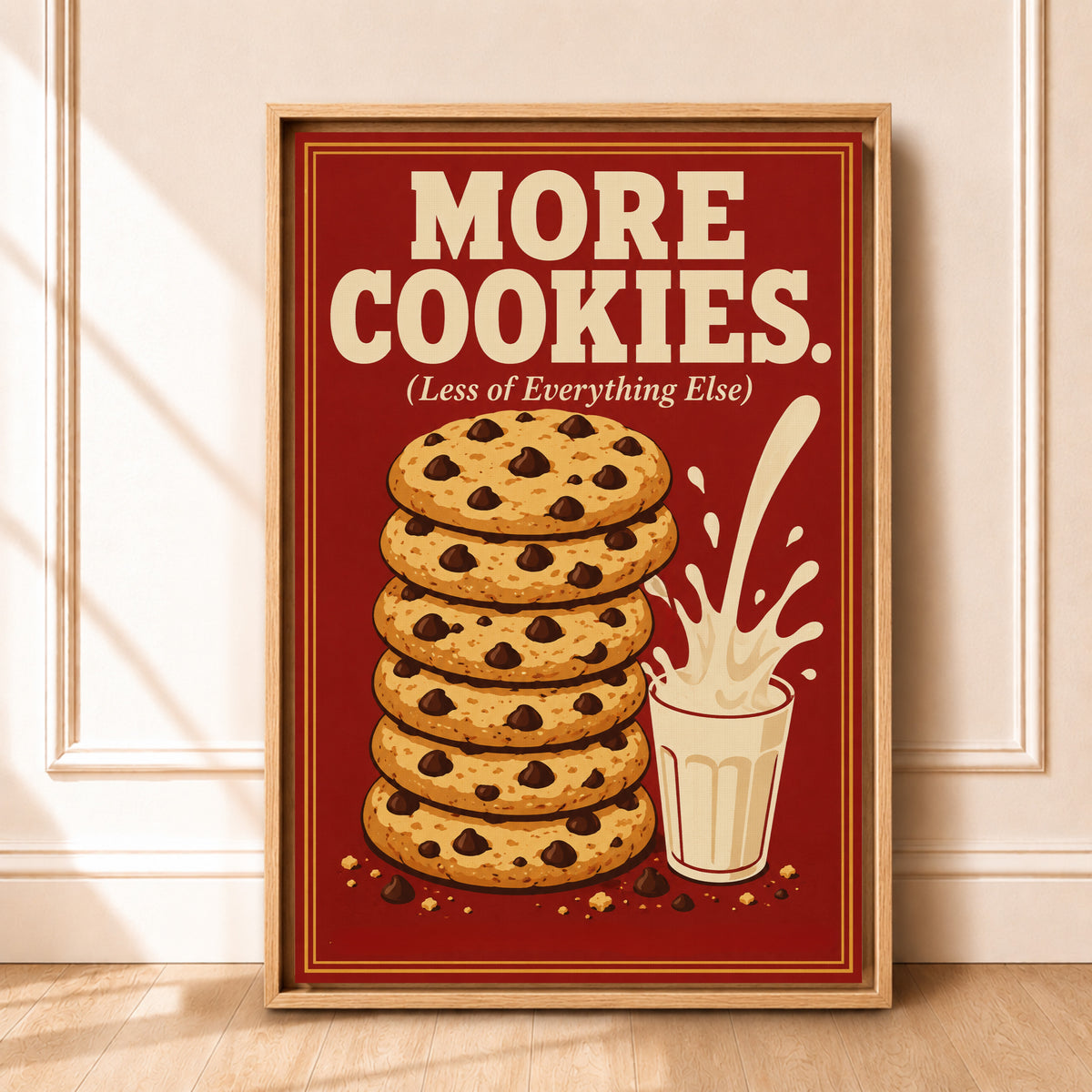 Framed Comfort Food Print Canvas | More Cookies
