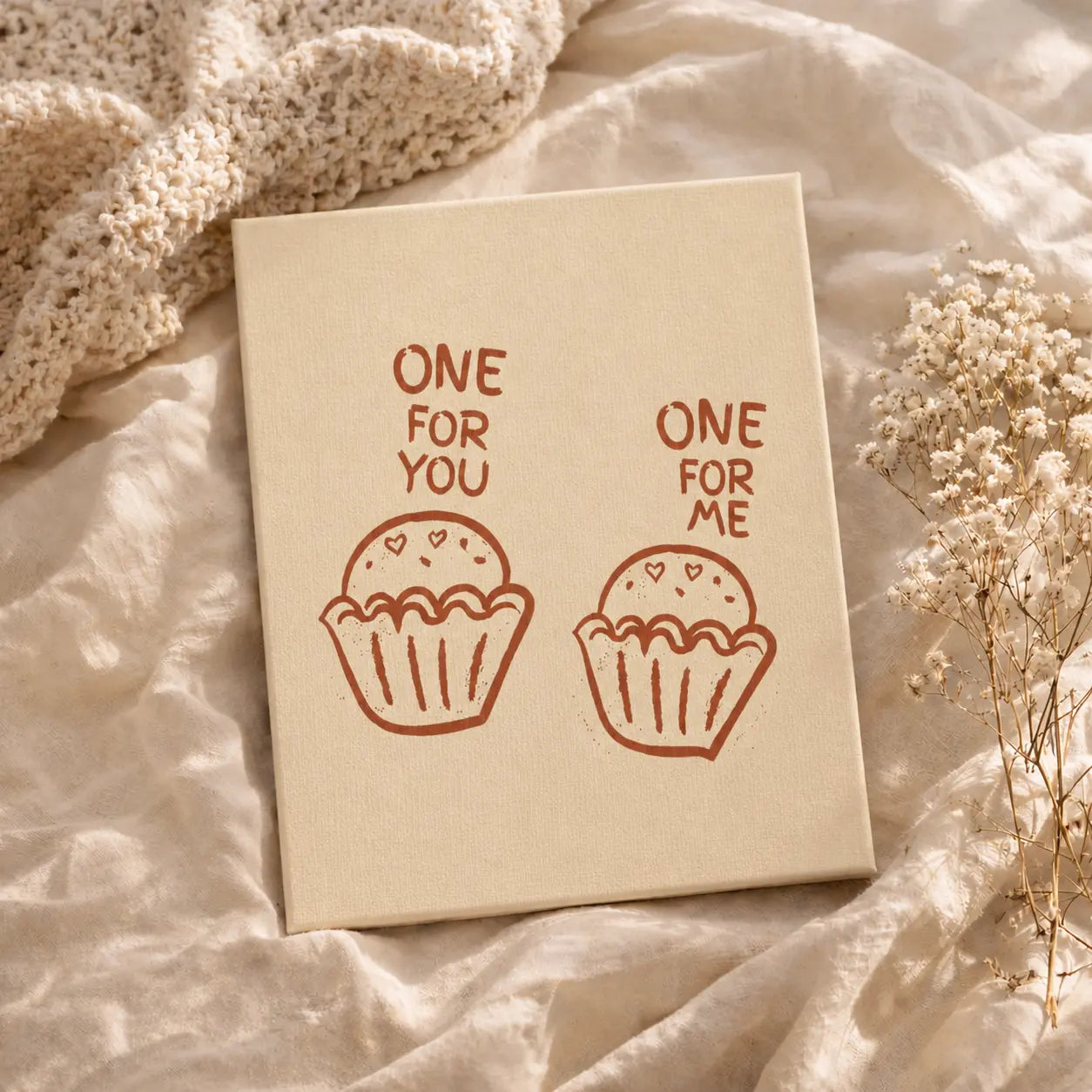 One for You One for Me | Kitchen Wall Art Canvas