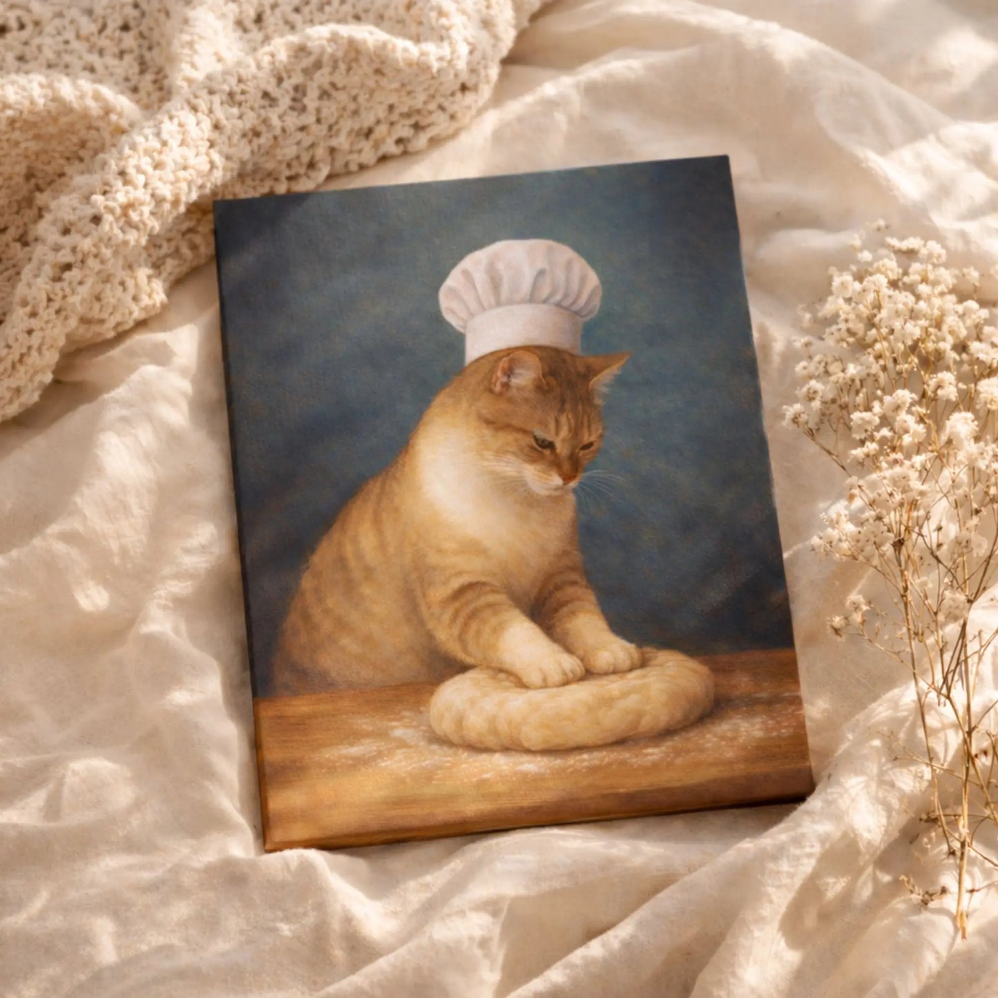 Patient Little Baker | Kitchen Wall Art Canvas