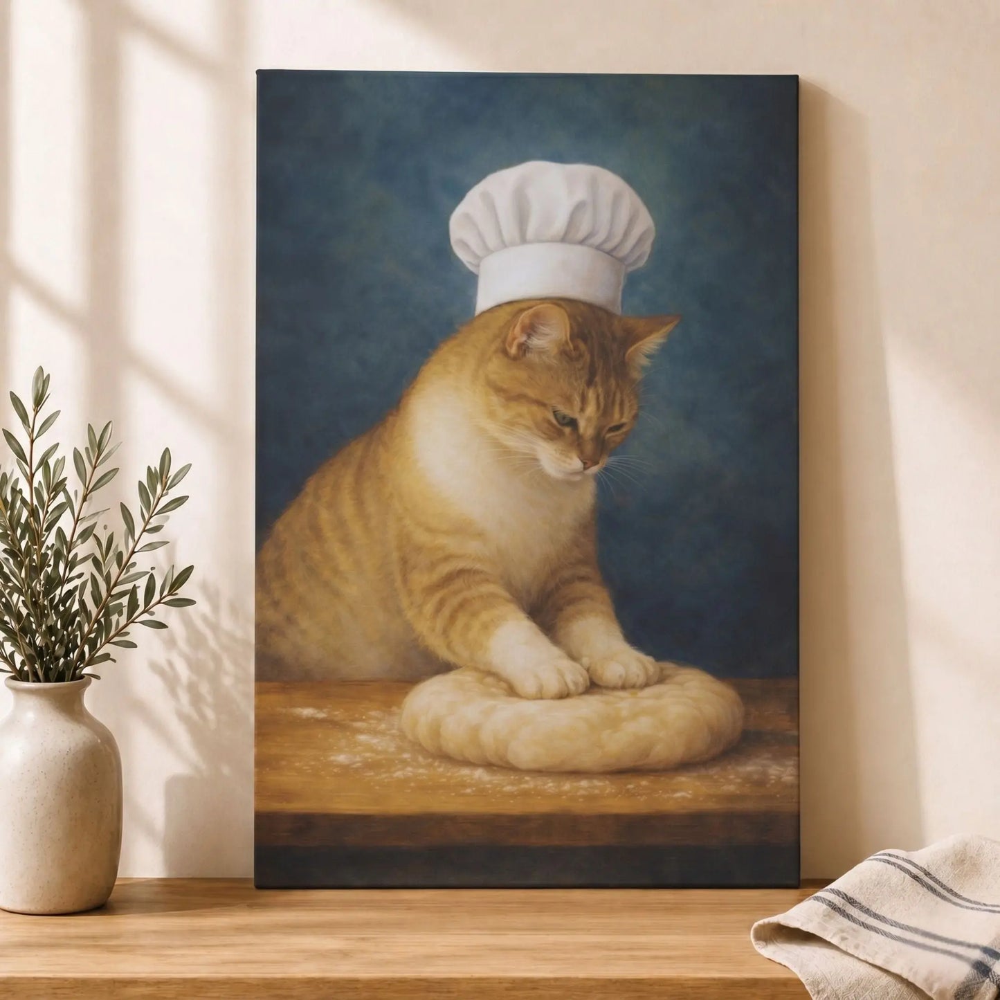Patient Little Baker | Kitchen Wall Art Canvas