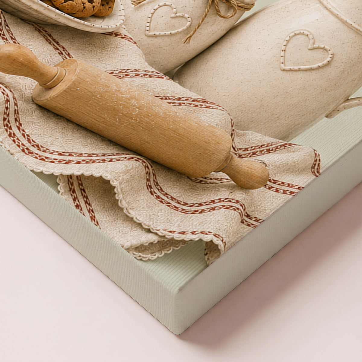 Personalized Wall Art | Framed Cookies, Love & Joy Kitchen Canvas