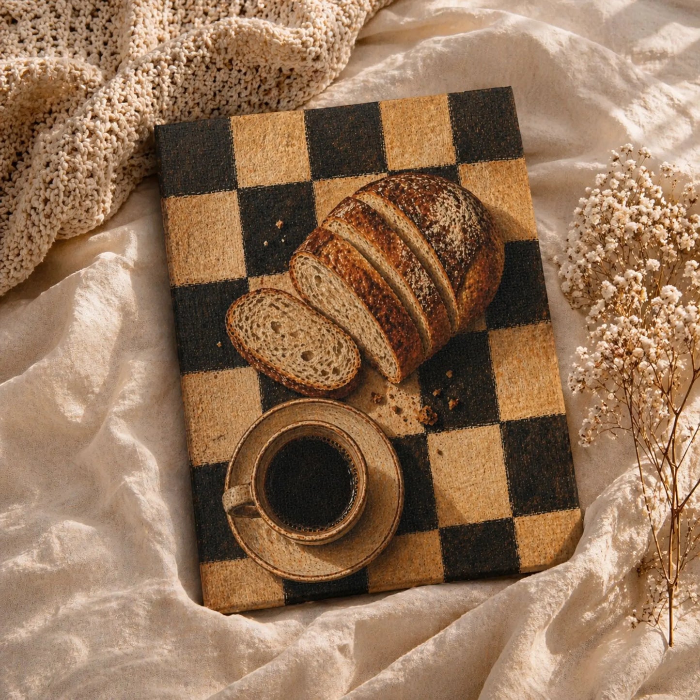 Bread & Morning Coffee | Kitchen Wall Art Canvas