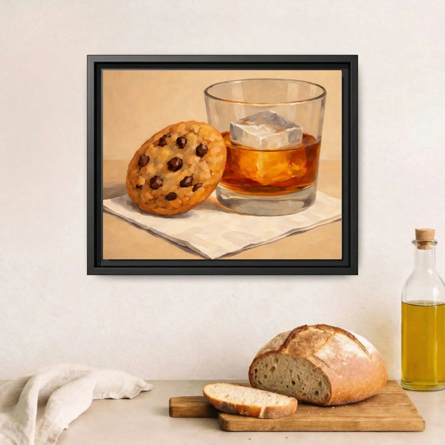 Something Sweet | Framed Kitchen Wall Art Canvas