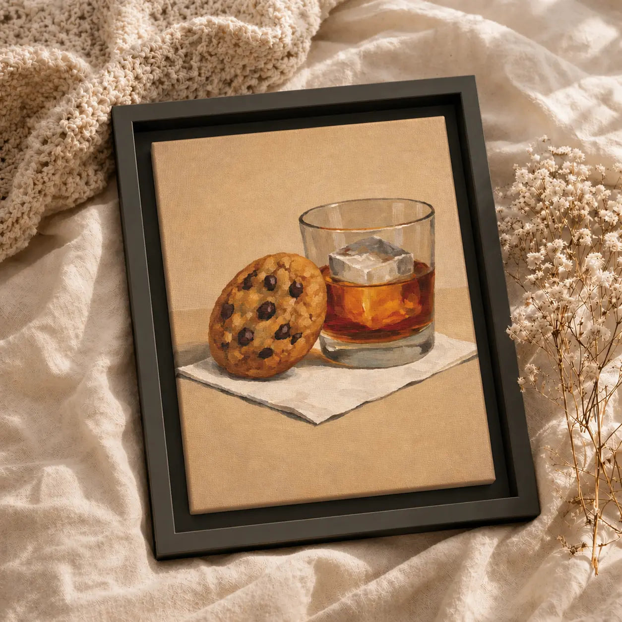 Something Sweet | Framed Kitchen Wall Art Canvas