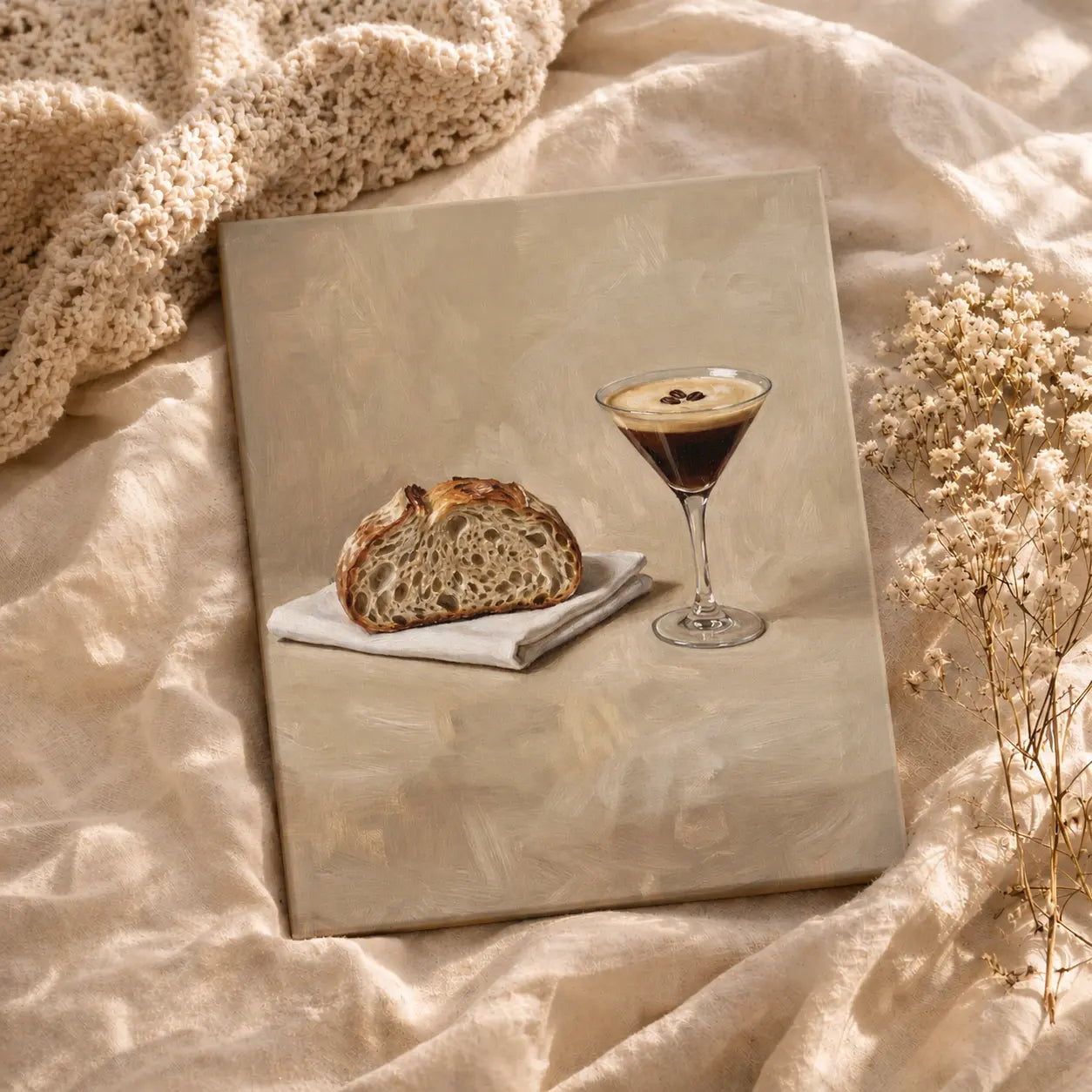 Sourdough & Espresso | Kitchen Wall Art Canvas