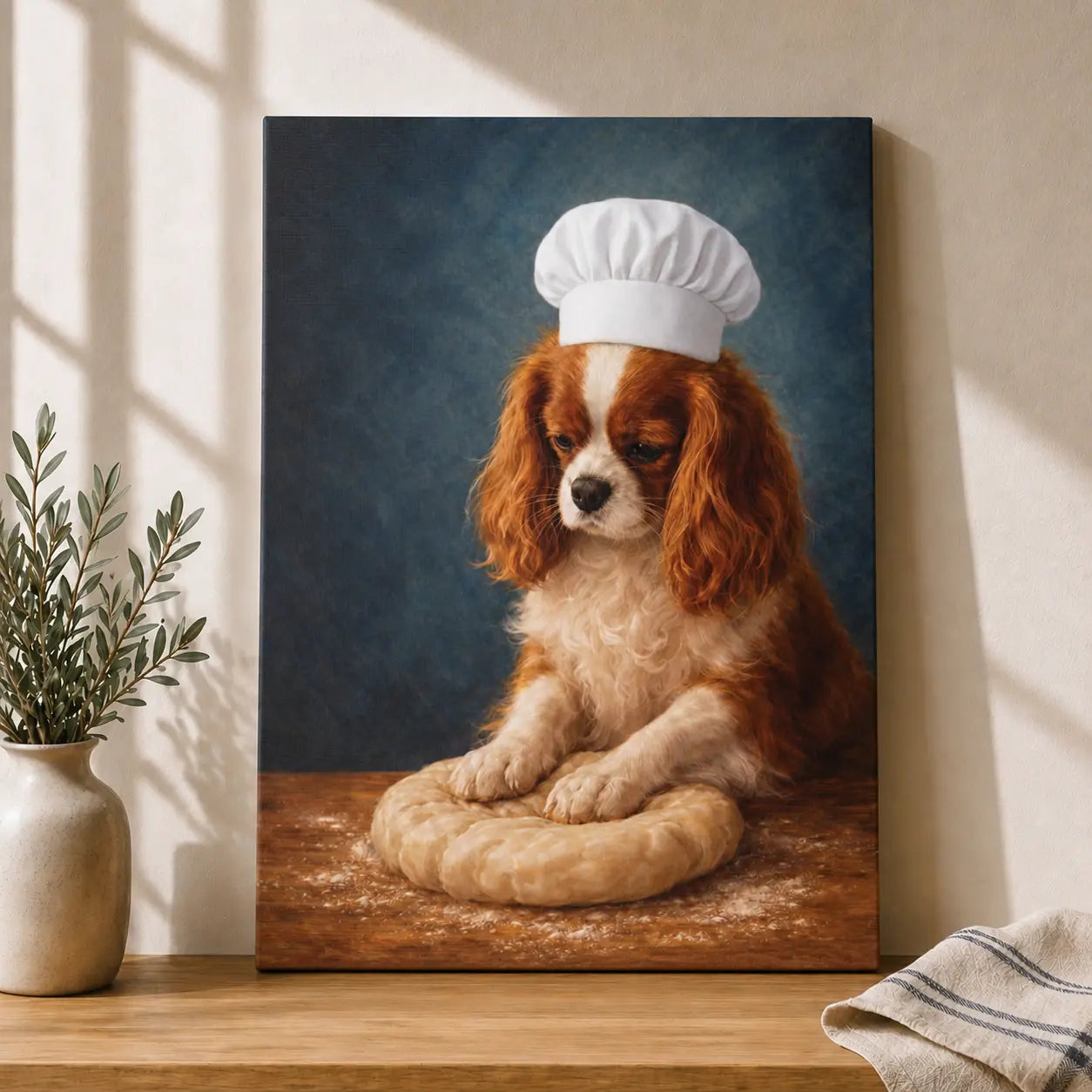 Little Cavalier Baker | Kitchen Wall Art Canvas