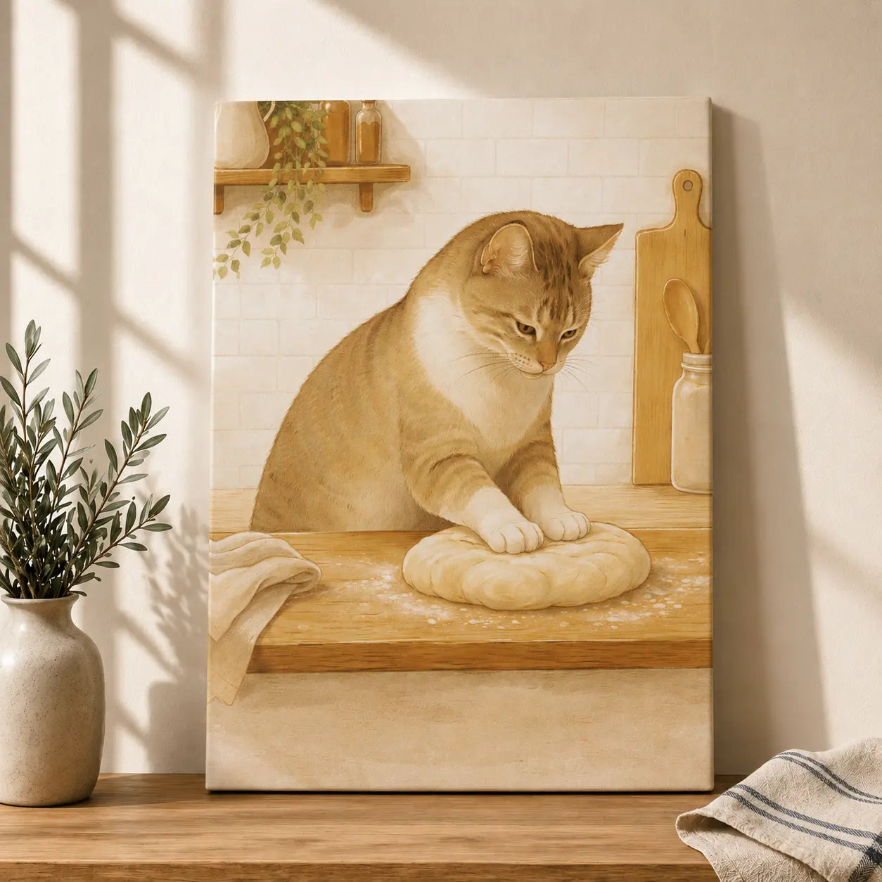 Baker’s Helper | Kitchen Wall Art Canvas