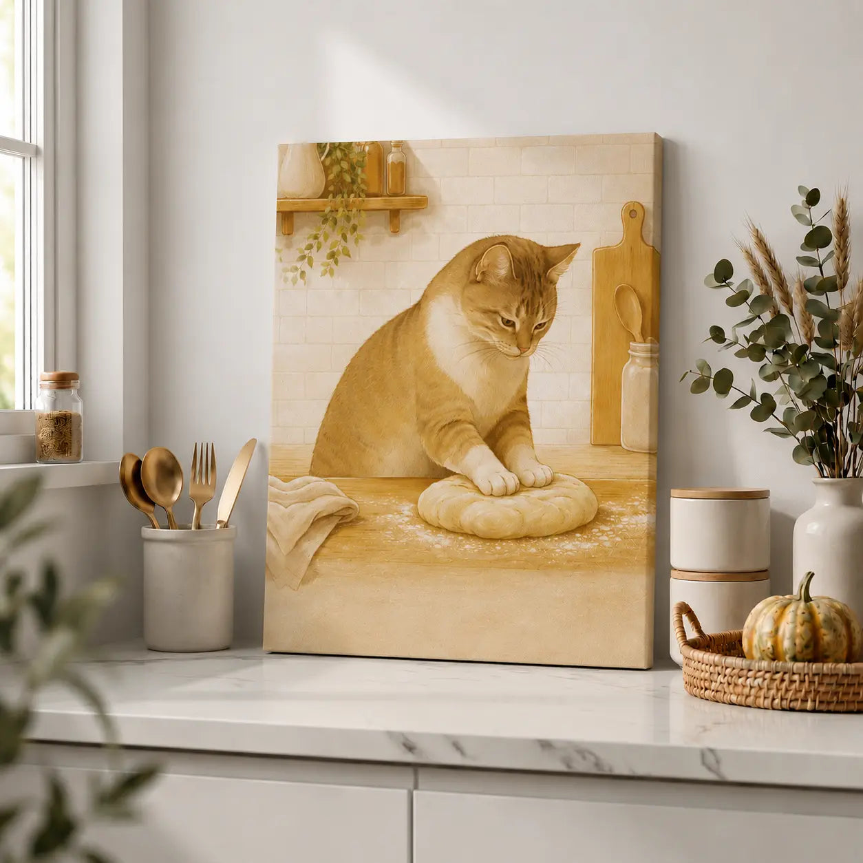Baker’s Helper | Kitchen Wall Art Canvas