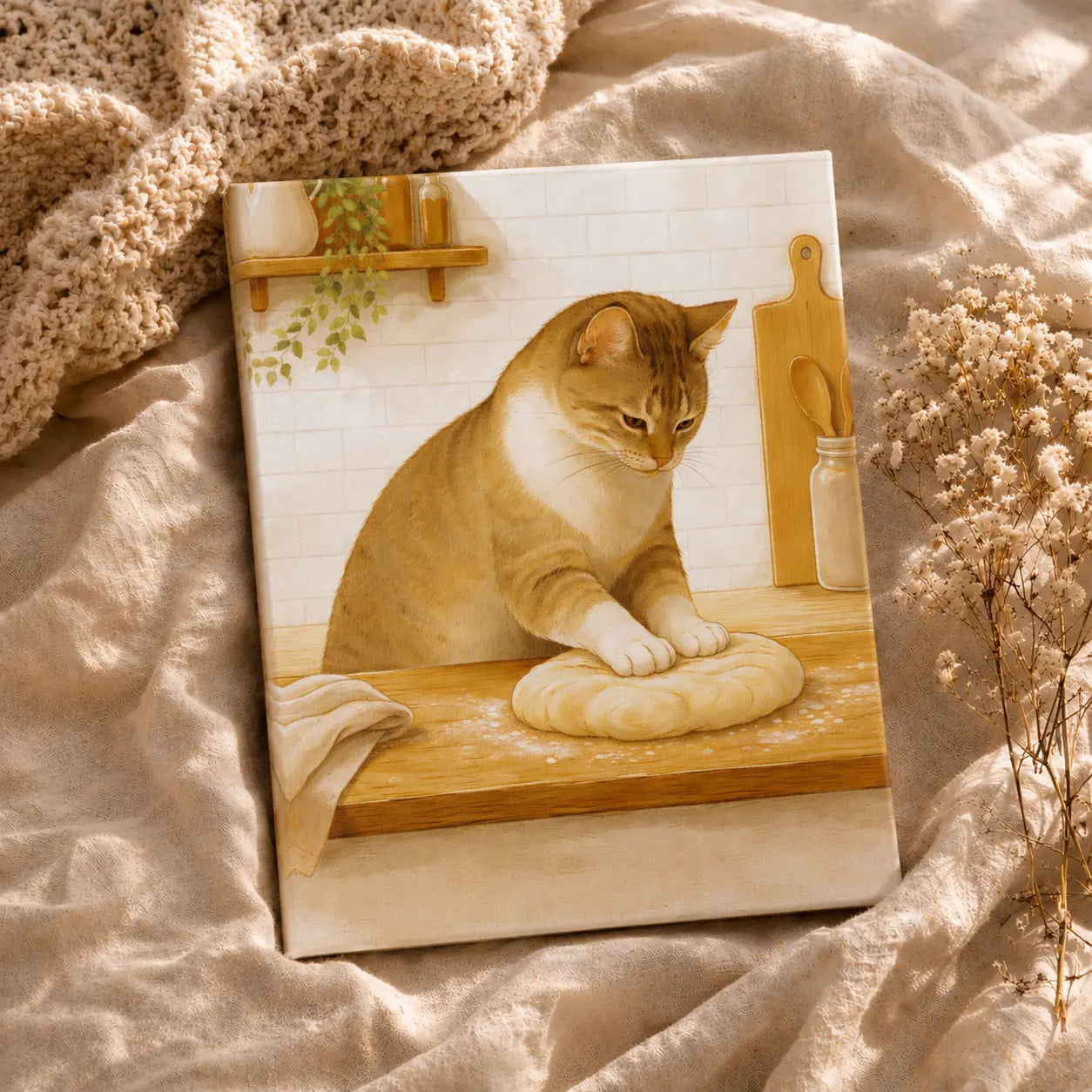 Baker’s Helper | Kitchen Wall Art Canvas