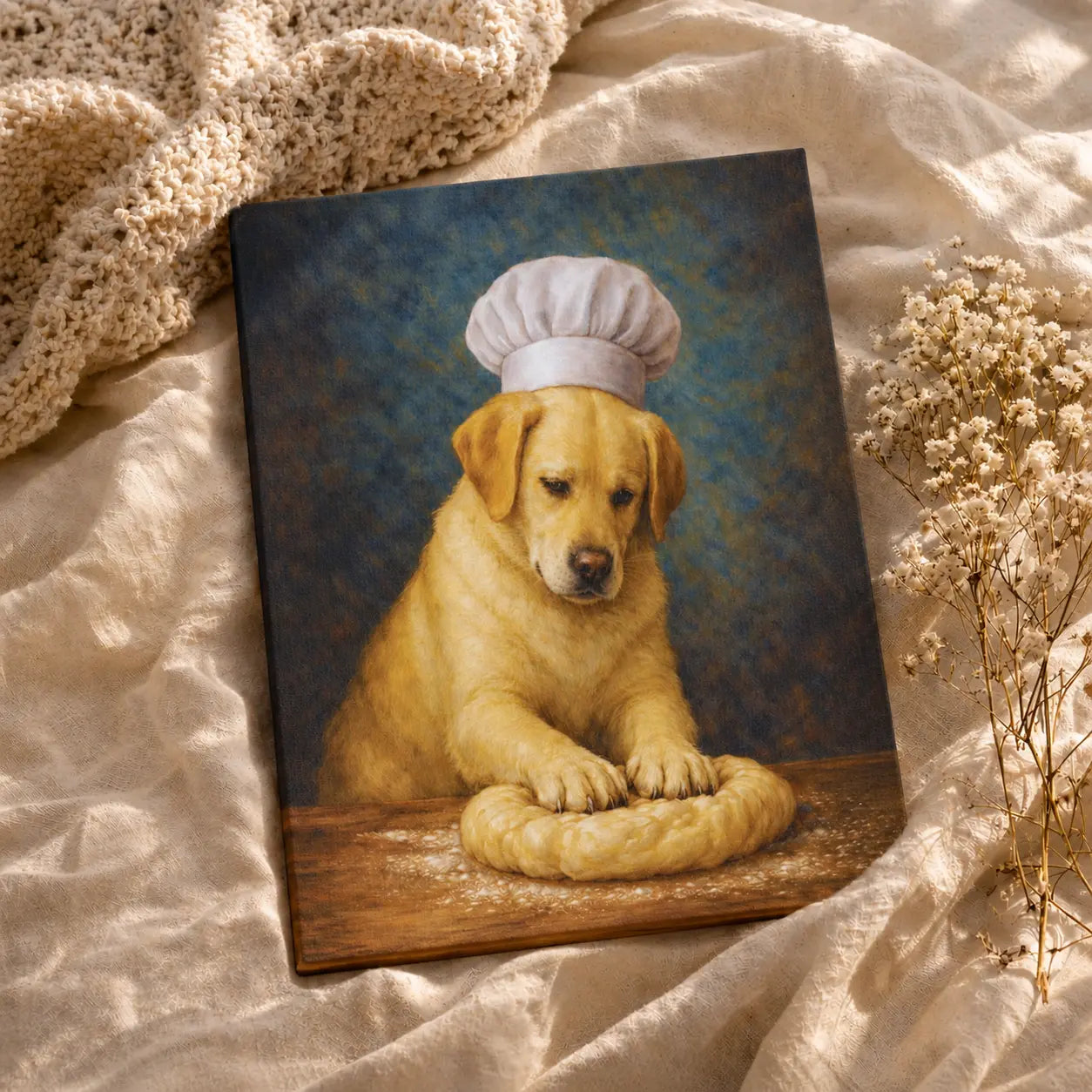 Labrador Baker | Kitchen Wall Art Canvas