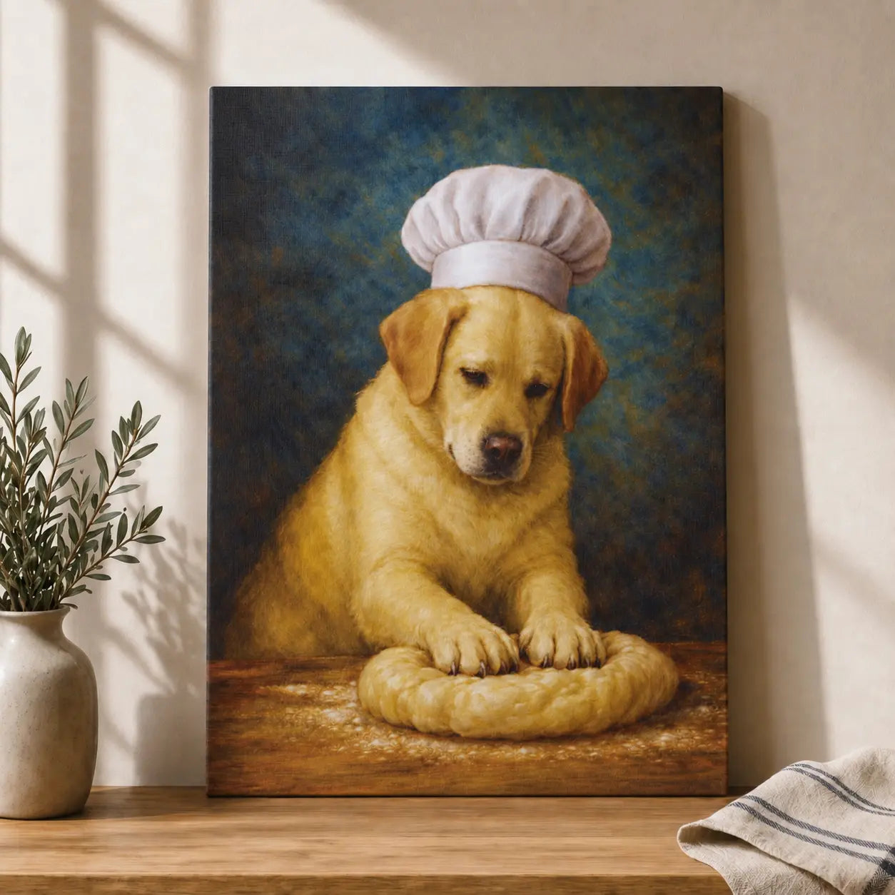 Labrador Baker | Kitchen Wall Art Canvas