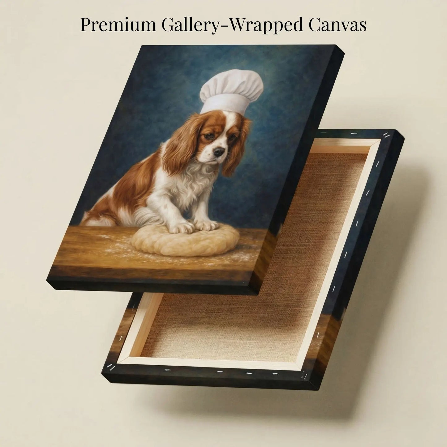 Little Spaniel Baker | Kitchen Wall Art Canvas