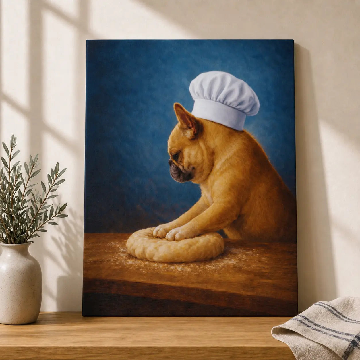 Little French Baker | Kitchen Wall Art Canvas