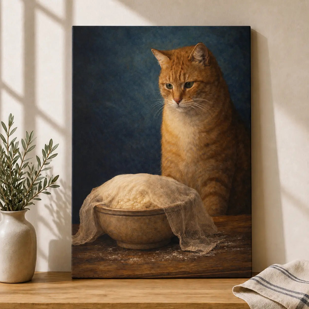 Patient Dough Watcher | Kitchen Wall Art Canvas