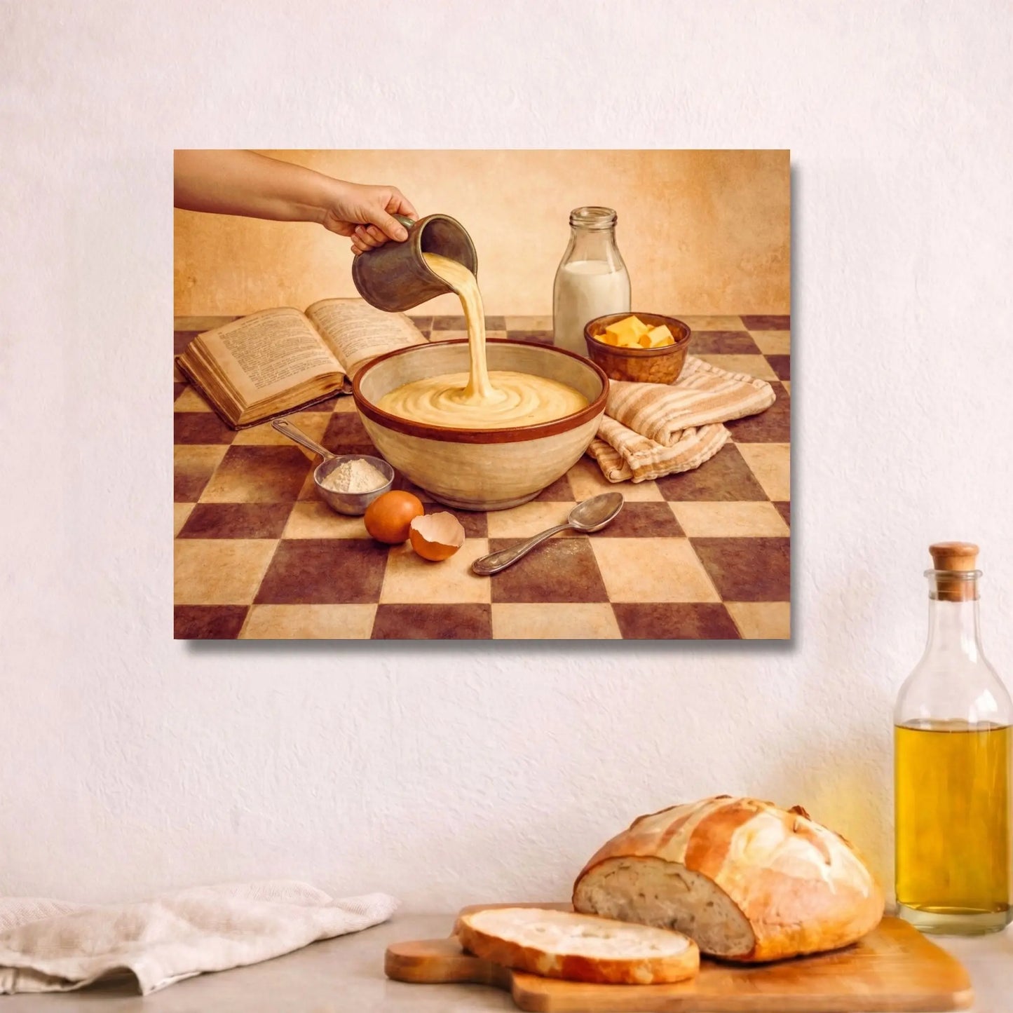 Batter in the Making | Kitchen Wall Art Canvas