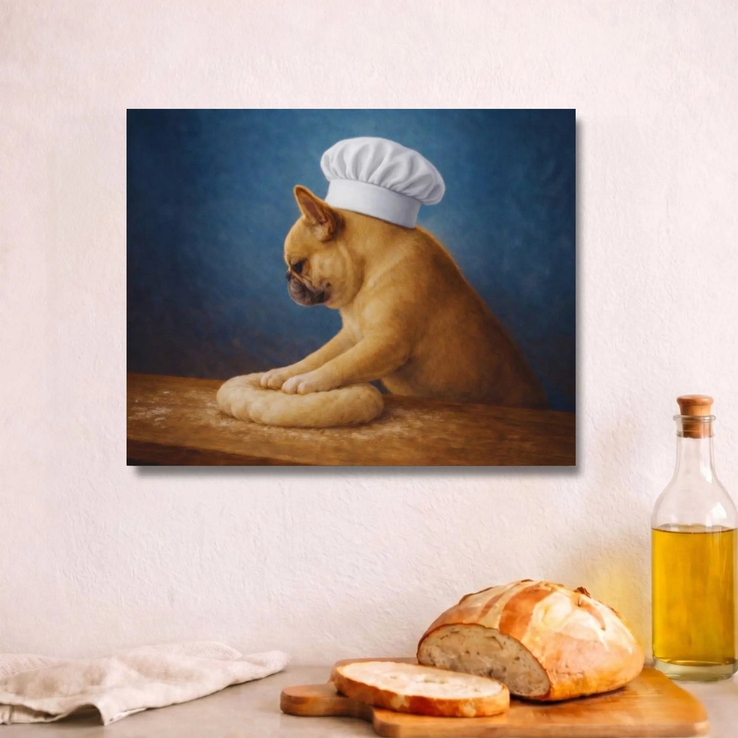 Little French Baker | Kitchen Wall Art Canvas