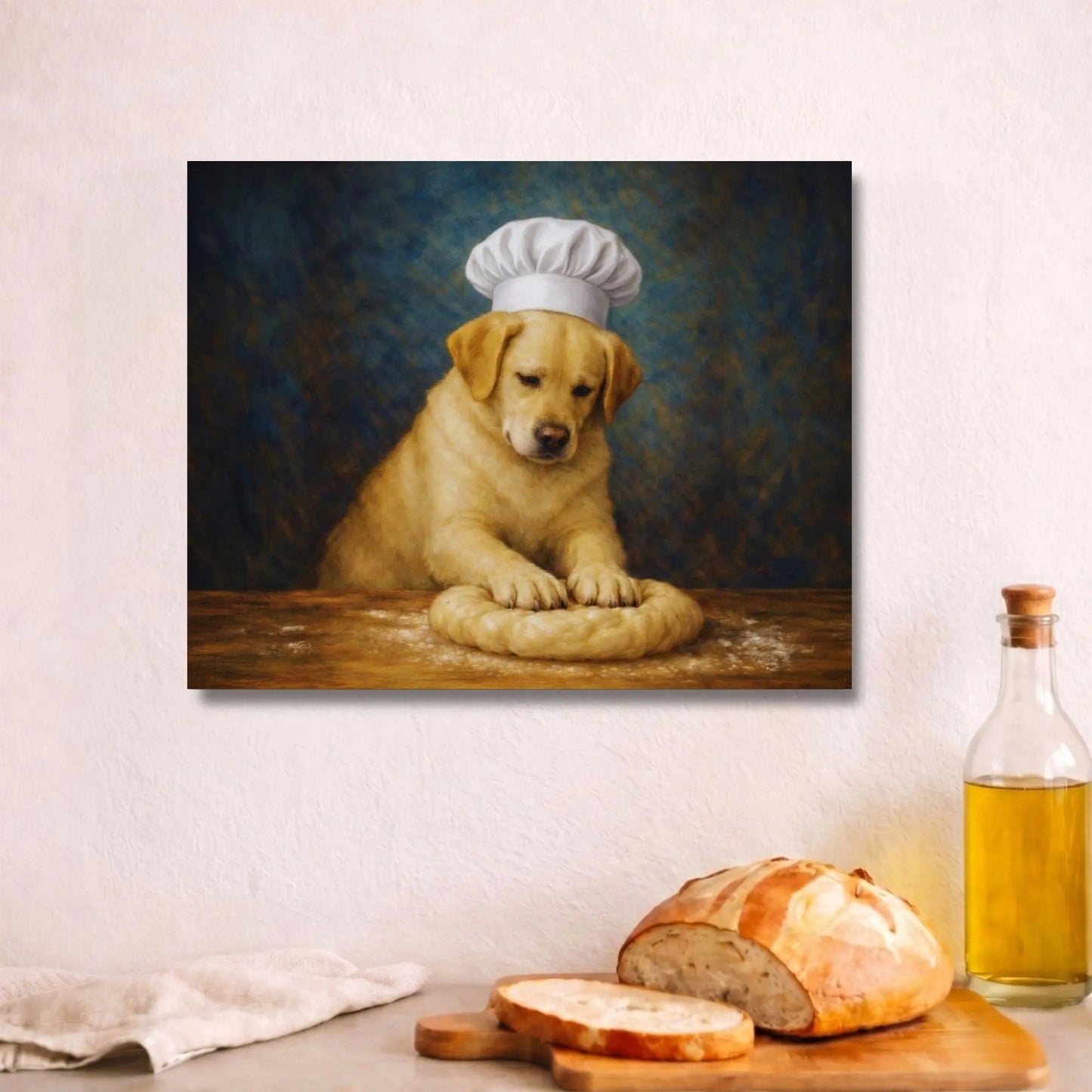 Labrador Baker | Kitchen Wall Art Canvas