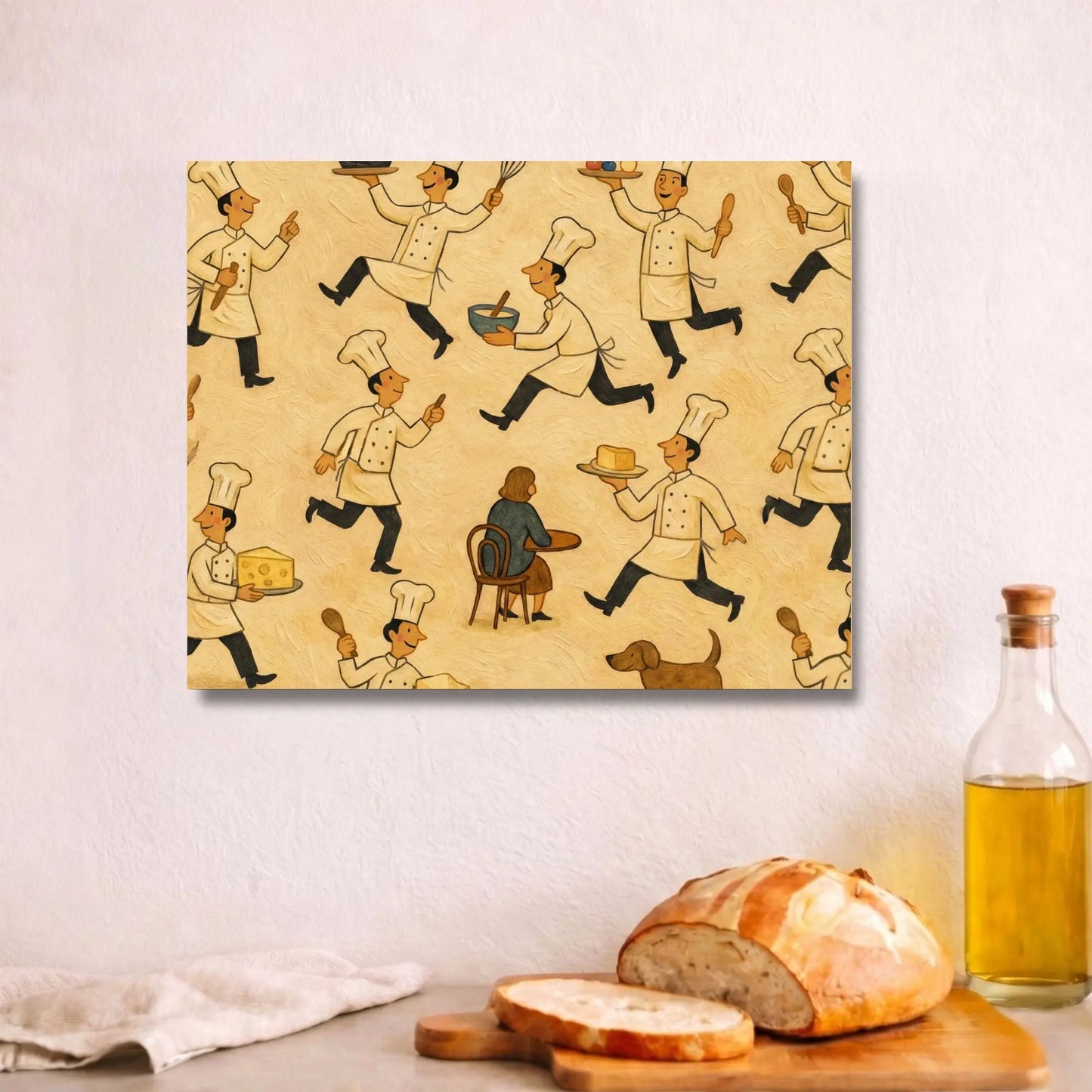 Baker’s Chaos | Kitchen Wall Art Canvas