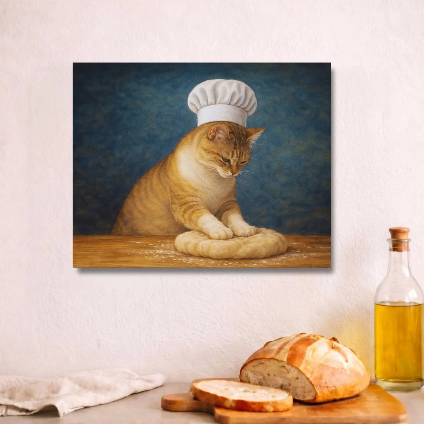 Patient Little Baker | Kitchen Wall Art Canvas