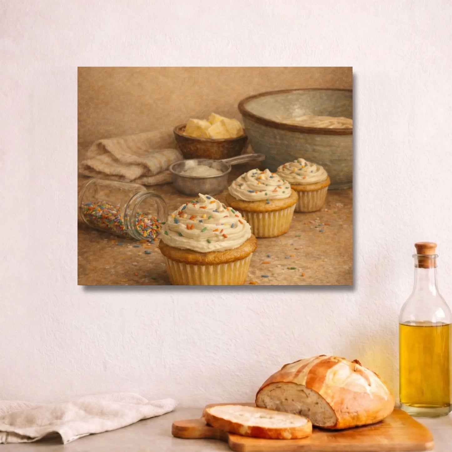 Joy with Sprinkles | Kitchen Wall Art Canvas