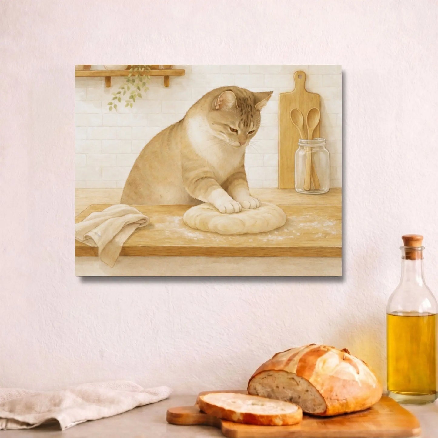 Baker’s Helper | Kitchen Wall Art Canvas