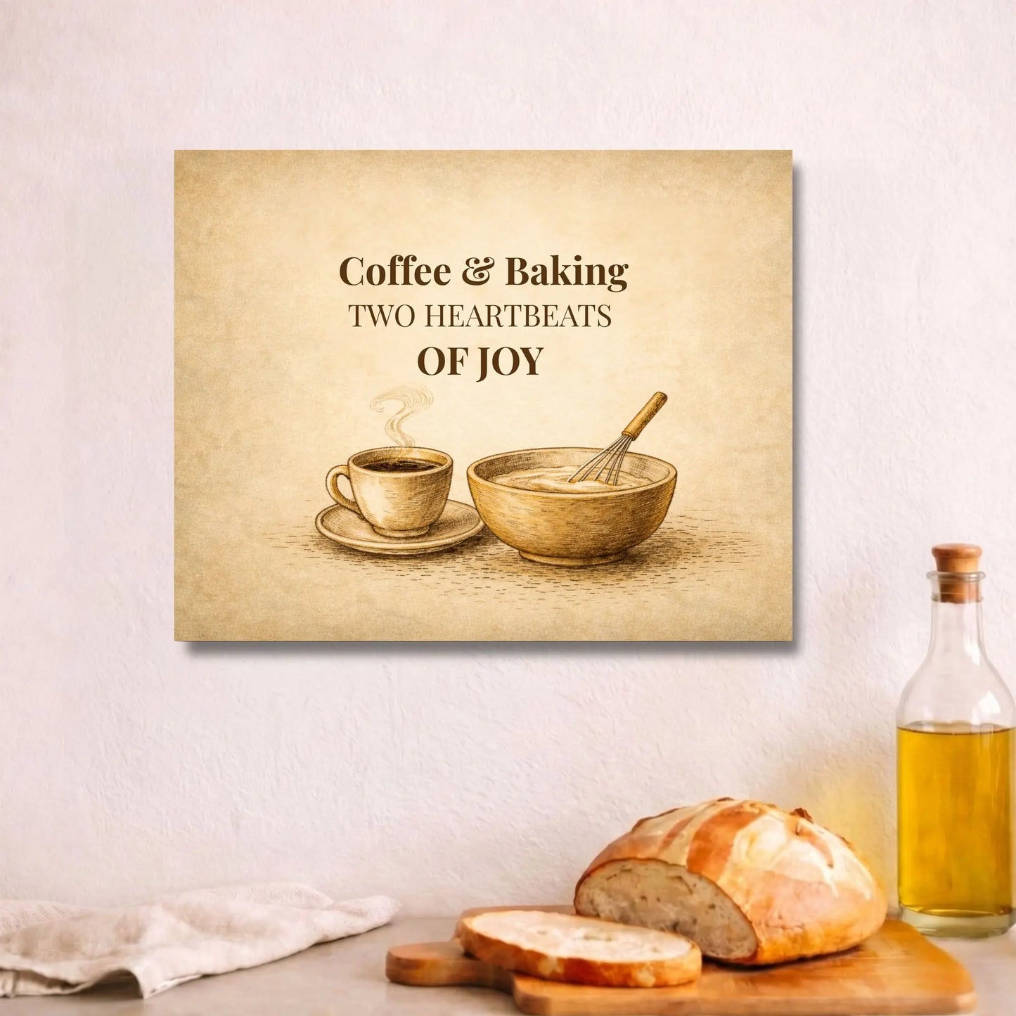 Coffee & Baking | Kitchen Wall Art Canvas