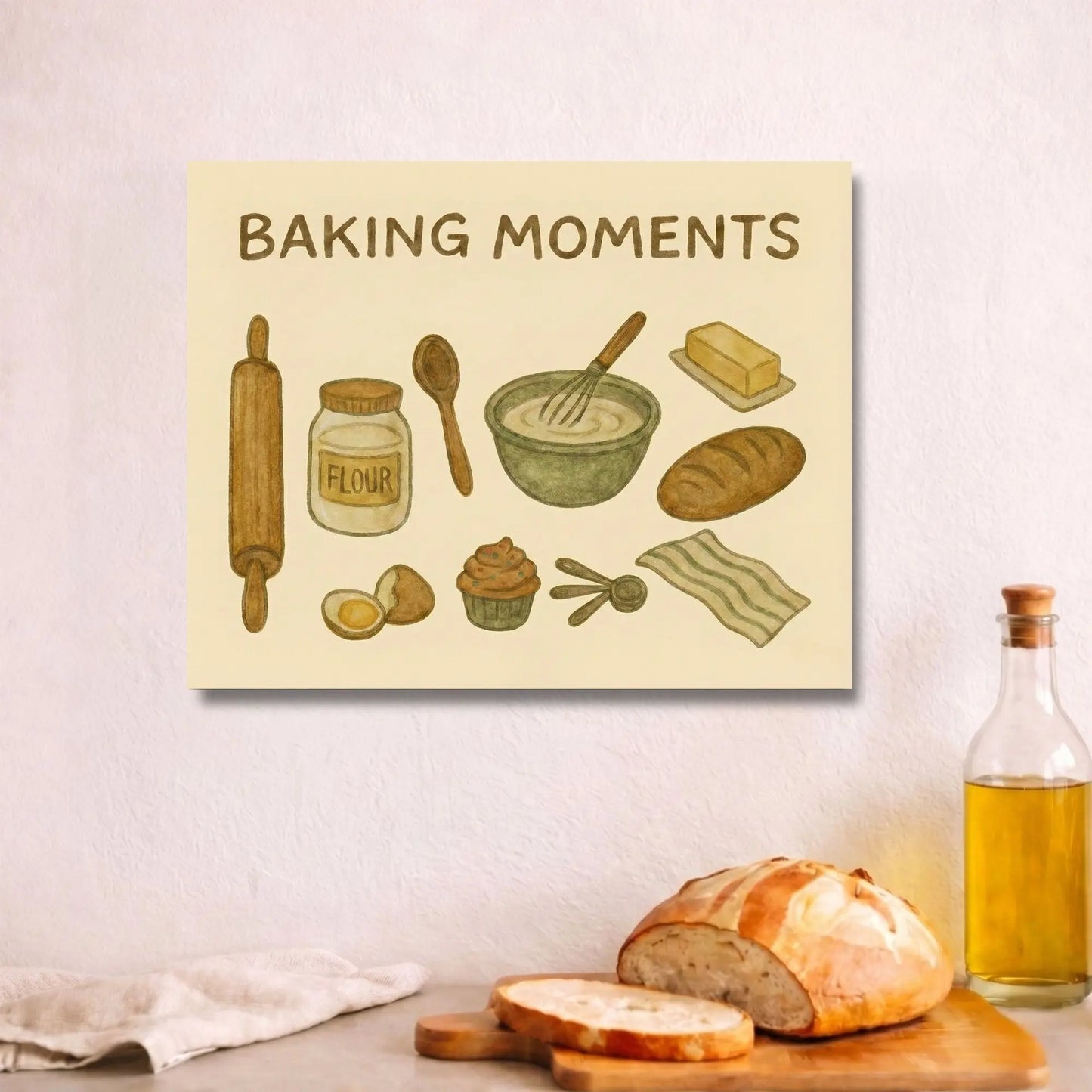 Baking Moments | Kitchen Wall Art Canvas