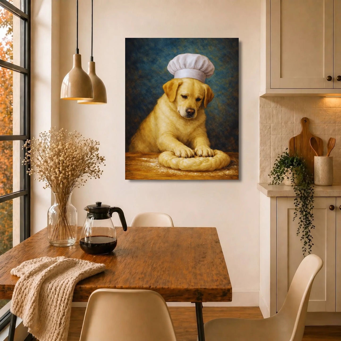 Labrador Baker | Kitchen Wall Art Canvas