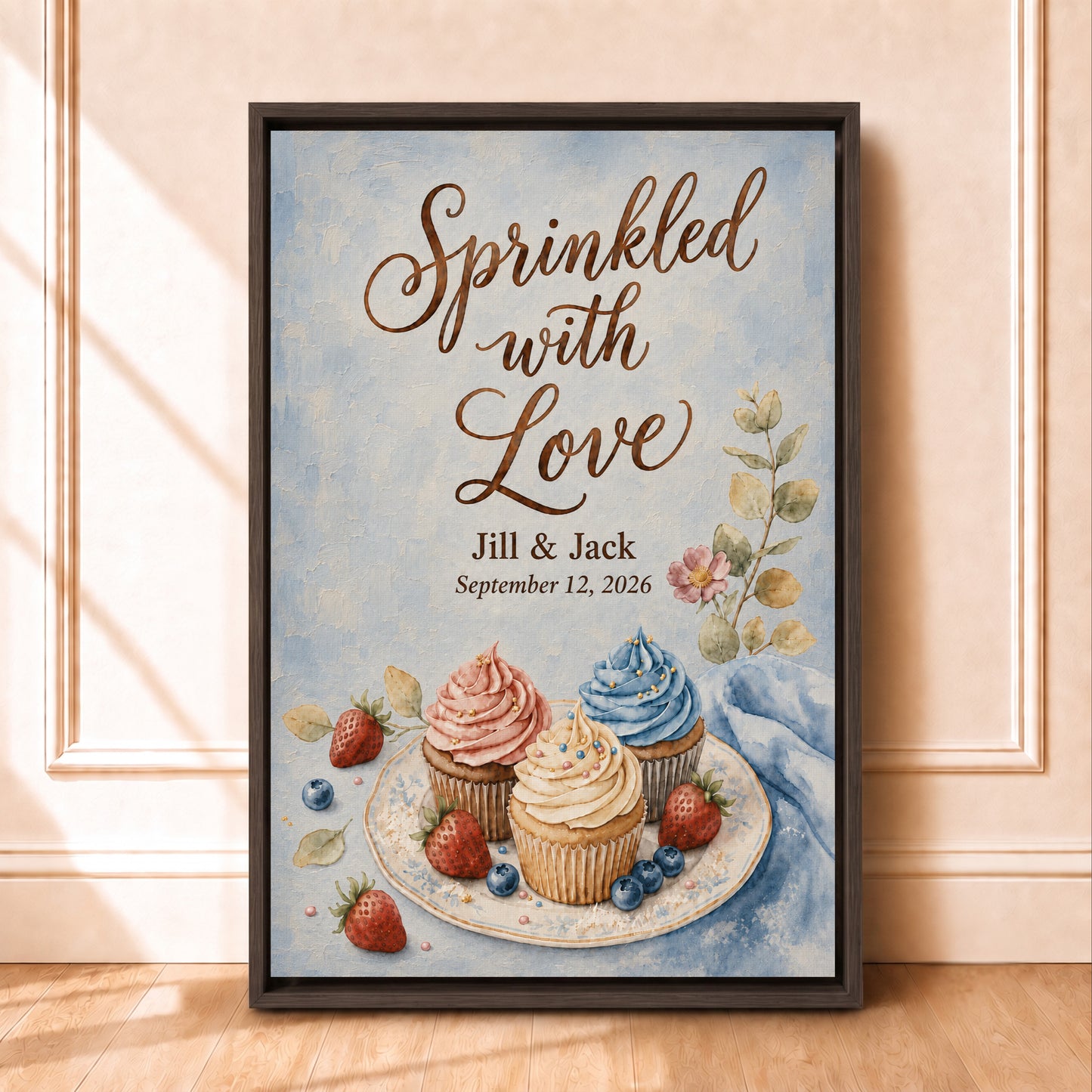 Sprinkled With Love | Framed Wedding Date Art