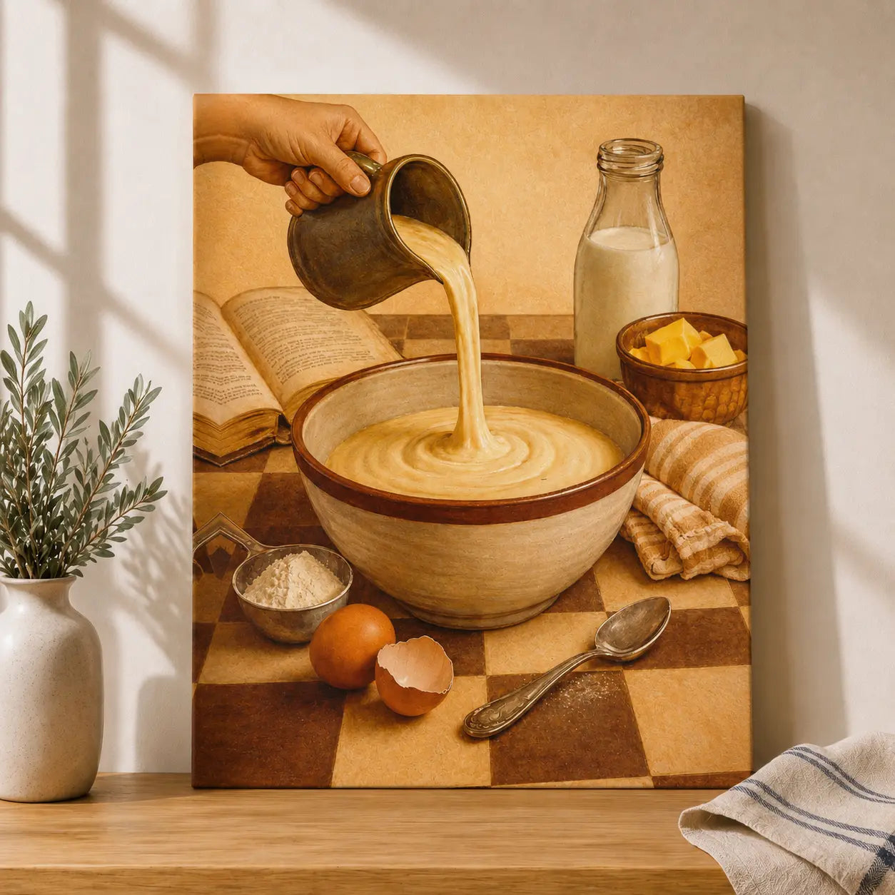 Batter in the Making | Kitchen Wall Art Canvas